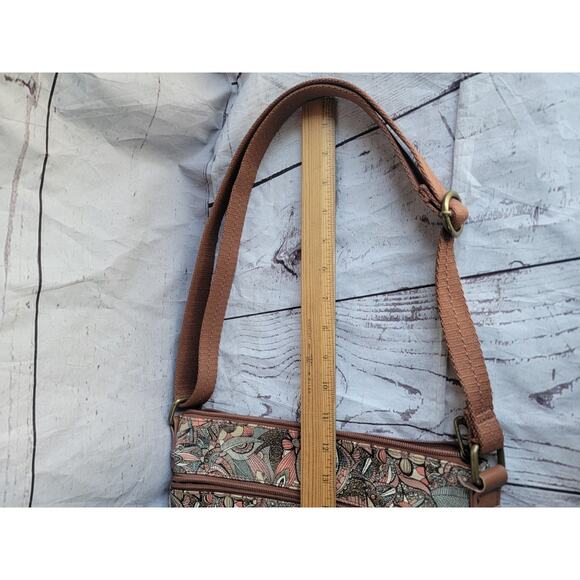 SakRoots crossbody bag purse brown pink orange Boho Style - Picture 13 of 13